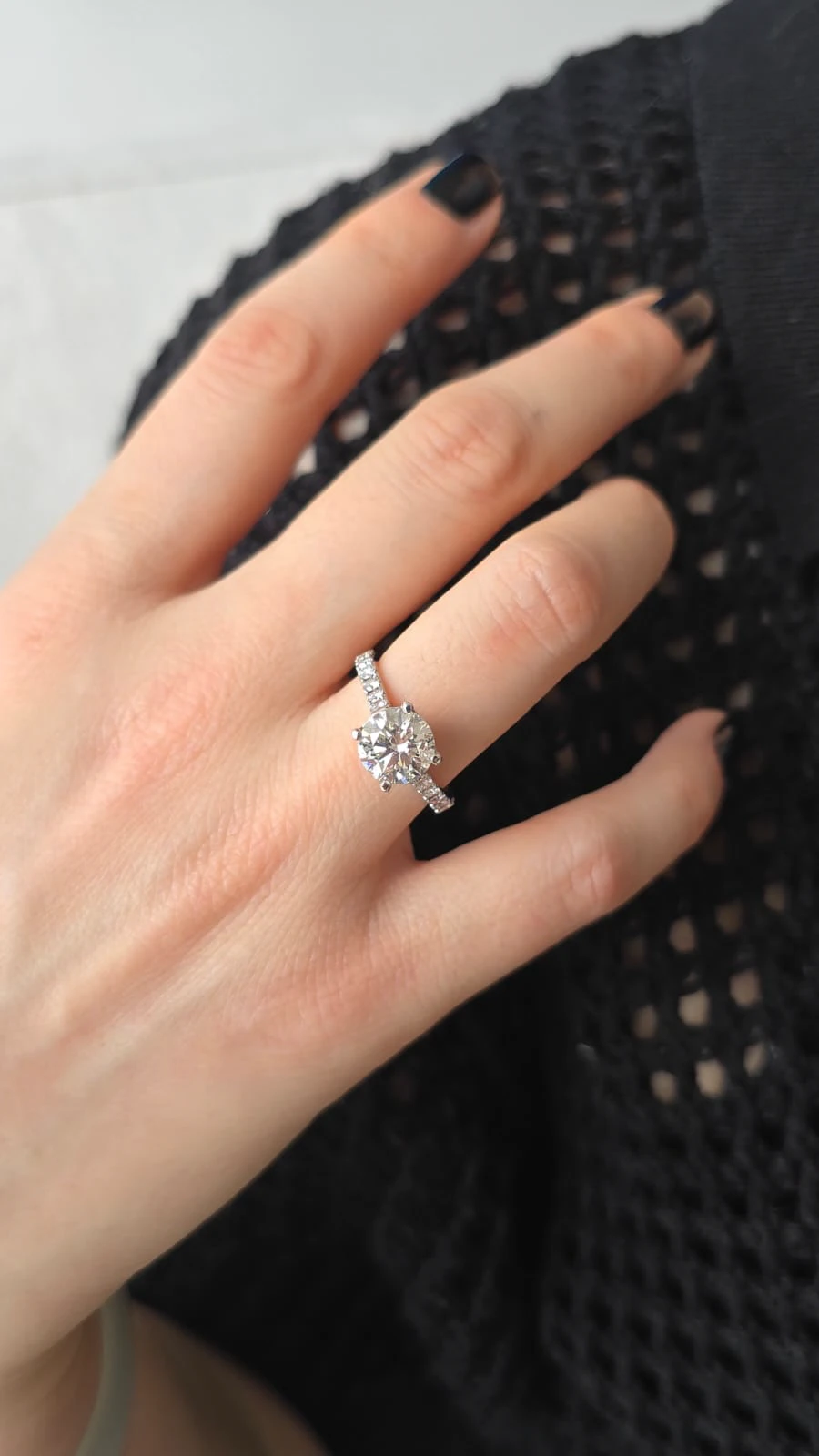 Anillo oro blanco diamante 1.25 ct (2/2)